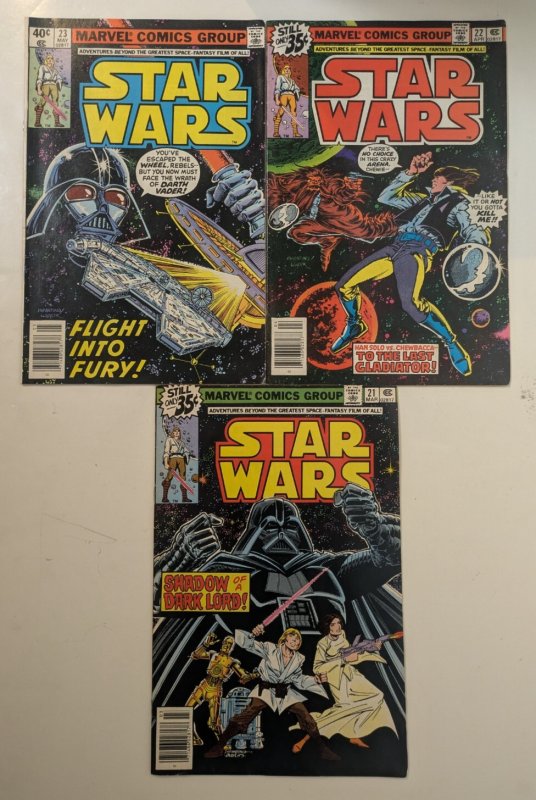 Star Wars (1977 Marvel) 21vf 22vf 23nm- 24vf 25vf