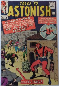 Tales to Astonish #54 (Apr 1964, Marvel), VG condition, Giant-Man and Wasp star