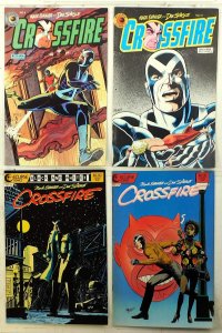Crossfire Lot of 4 #9, 13, 18, 20 (1985) Eclipse Comics 1st Print Comic Books