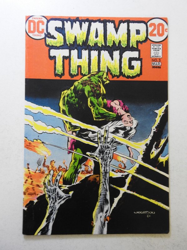 Swamp Thing #3 (1973) FN+ Condition! moisture stain