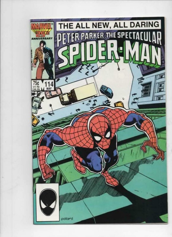 Peter Parker SPECTACULAR SPIDER-MAN #114 VF+, the Key 1976 1986 more in store