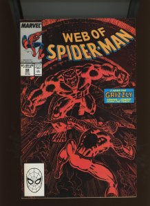 (1989) Web of Spider-Man #58: COPPER AGE! DIRECT! WE COMBINE SHIPPING! (6.0)