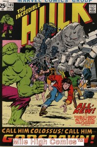 HULK  (1962 Series) (#1-6, #102-474, #600-635)(INCREDIBLE)(MV) #145 Fine