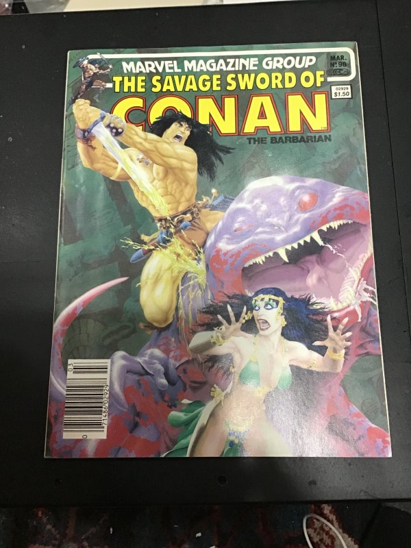 Savage sword of Conan Saga #98 (1984) John Buscema, Rudy Nebres Art! NM- Wow