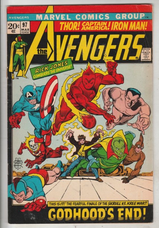 Avengers, The #97 (Mar-72) FN/VF Mid-High-Grade Avengers