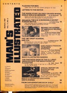 Man's Illustrated 3/1967-Nazi slaughter-draft scandal-cheesecake-exploitation...