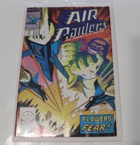 Air Raiders #4 Marvel 1988 Steve Geiger Cover