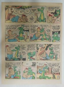 Pogo Sunday Page by Walt Kelly from 3/10/1957 Tabloid Size: 11 x 15 inches