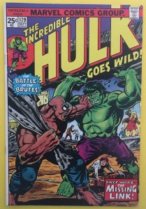 INCREDIBLE HULK 179 VS MISSING LINK MARVEL