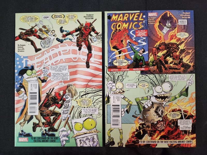Deadpool 10PC LOT #2-10, 23 - Secret Comics Variants (8.0) 2016