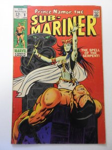 Sub-Mariner #9 (1969) VG+ Condition small moisture stain