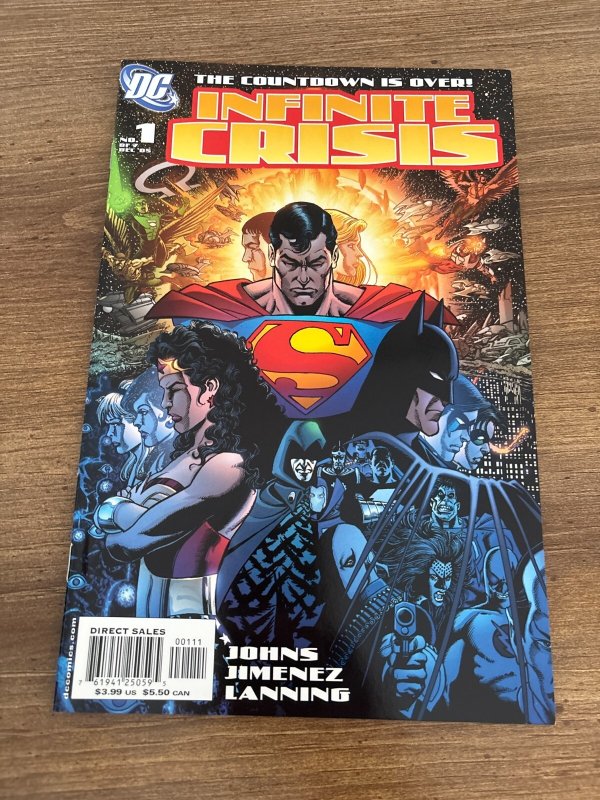 Lot Of 9 Infinite Crisis DC Comic Books # 1 2 3 4 5 6 7 + Tie-Ins VF-NM 6 J455