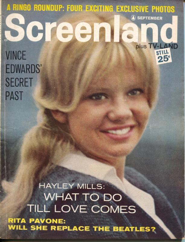 ScreenLand-Hayley Mills-Beatles-Robert Taylor-Sept-1964