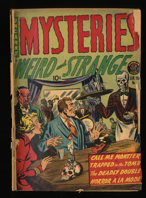 Mysteries #5 P 0.5 1954 Golden Age Horror!