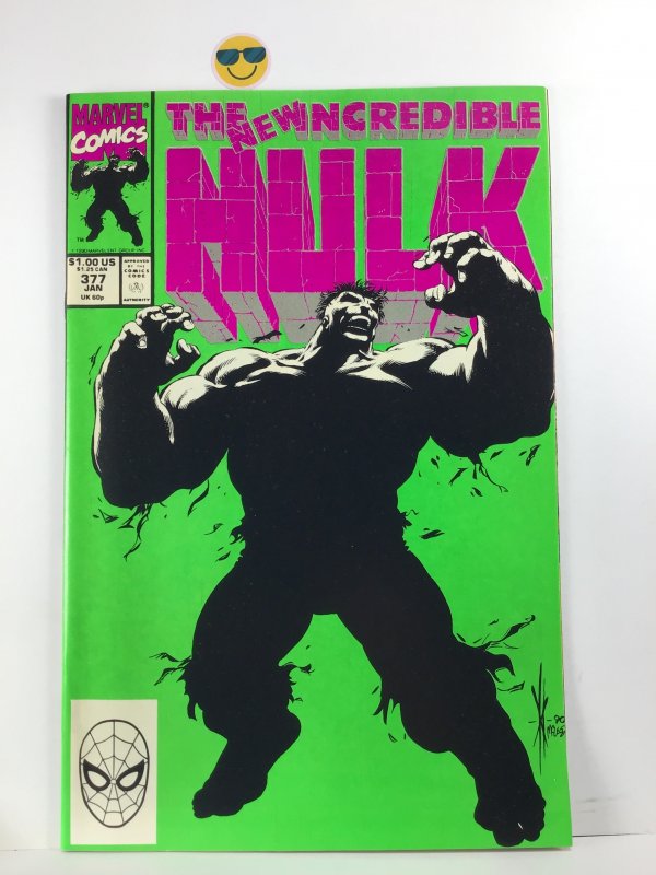 The Incredible Hulk #377 (1991) NM (9.6) Key 1 st app professor hulk personality