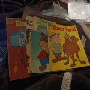 Four Color 888 977 1081 Elmer Fudd Dell Comics Lot Run Set Collection Silver Age