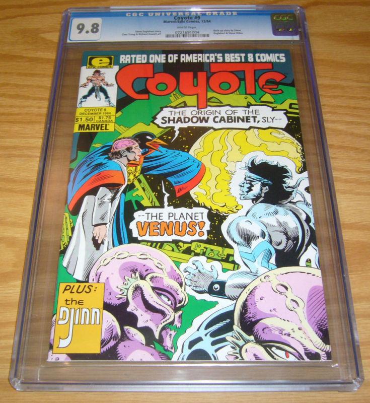 Coyote #9 CGC 9.8 steve englehart - steve ditko - highest graded - epic comics