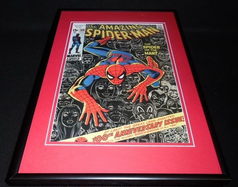 Amazing Spiderman #100 Framed 12x18 Cover Poster Display Official RP 