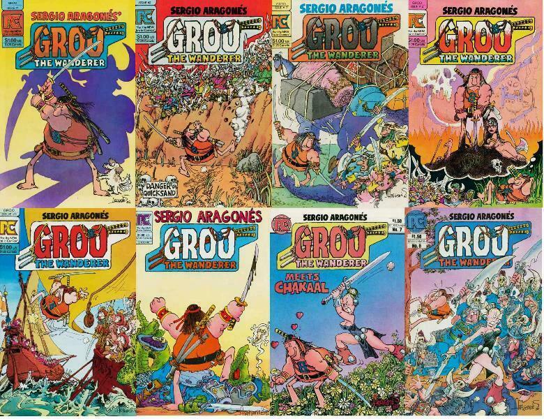 GROO THE WANDERER (PC) 1-8  Aragones  COMPLETE ! VG/+