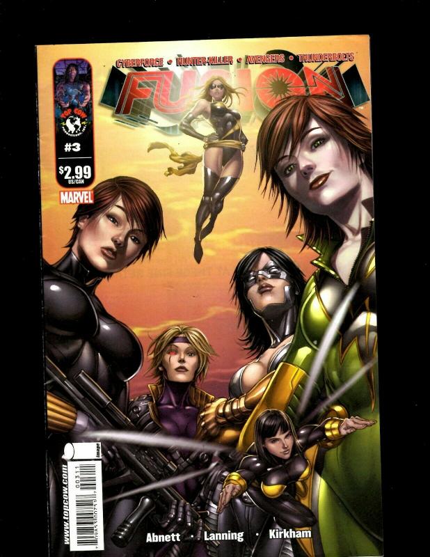 Lot of 9 Comic Books Cyber Force 1 5 4 6 5 3 Fusion 3 2 Gen13 1 J398