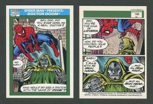 1990 Marvel Comics Card  #150 (Spiderman/Doctor Doom) NM