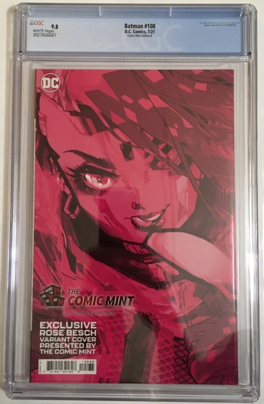 1ST MIRACLE MOLLY CGC 9.8 NM+/M Batman #108 Rose Besch Minimal Dress Variant