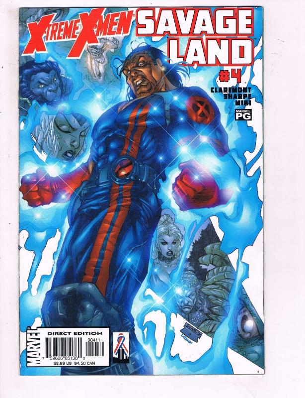Xtreme X-Men #4 VF Marvel Savage Comic Book Claremont Bishop 2001 DE9