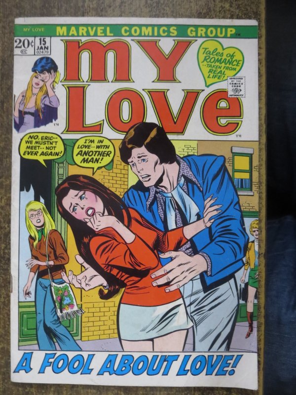 MY LOVE (1/1972) 15 VG- Marvel Romance! COMICS BOOK