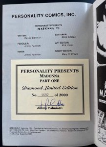 Personality Comics Presents Madonna #1 LIMITED EDITION