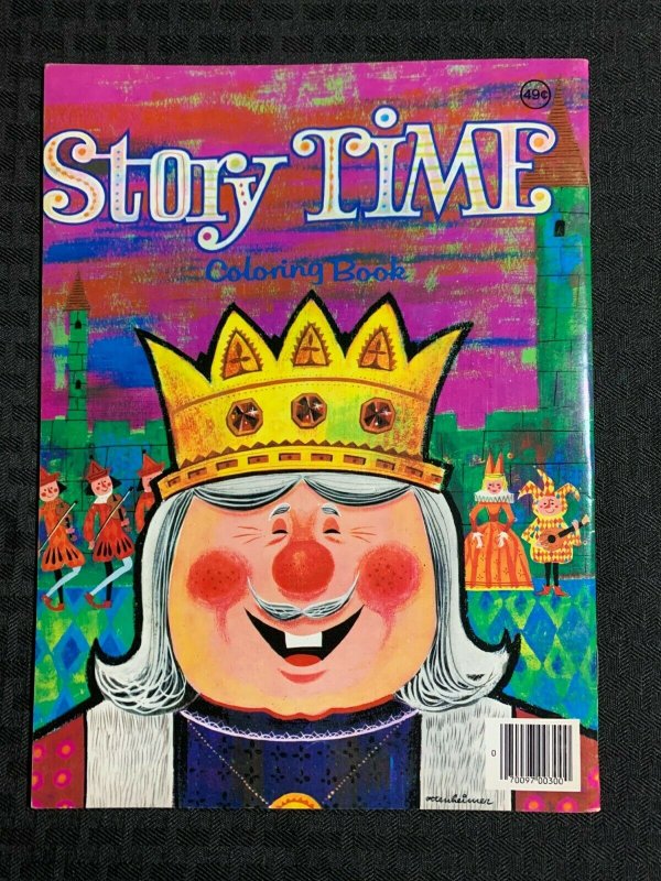 1975 STORY TIME Coloring Book FN+ 6.5 Playmore Goldilocks & the Three Bears