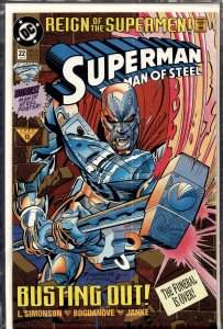 Superman: The Man of Steel #22 (1993) Steel [Key Issue]