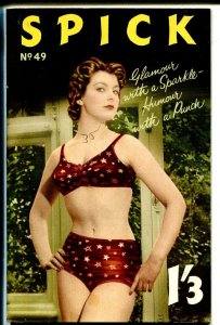 MAG: Spick #49 12/1957-cheesecake-British pin-ups-digest format-pretty UK wom...