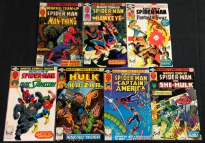 MARVEL TEAM-UP (FT. SPIDER-MAN + OTHERS) COMIC LOT 7PC (F-VF)