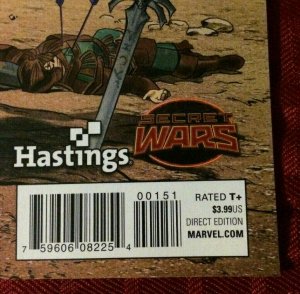 Siege #1 (2015) Hastings Variant Marvel NM Secret Wars Connecting