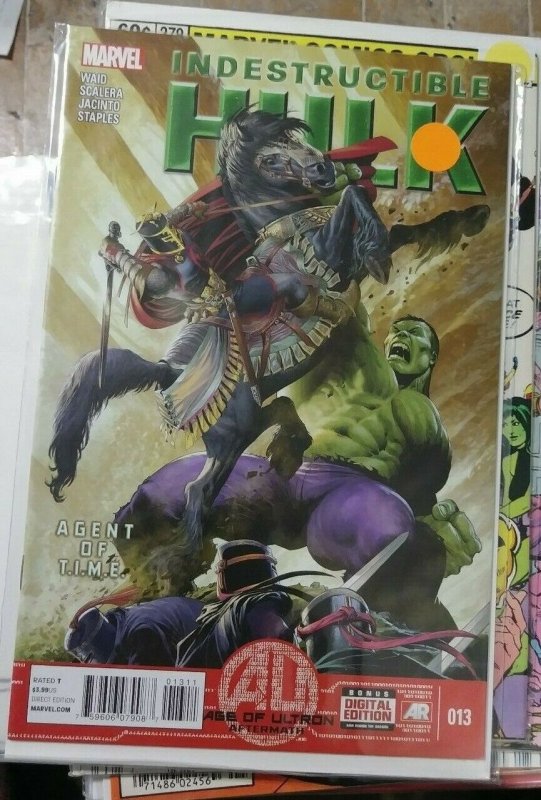 INDESTRUCTIBLE HULK # 13  AGE OF ULTRON AFTERMATH + AGENT OF TIME  IMMORTAL