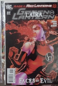 GREEN LANTERN # 37  2009  DC LAIRA RAGE OF THE RED LANTERNS FACES OF EVIL