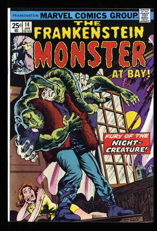 Frankenstein #14 NM 9.4 Marvel Comics