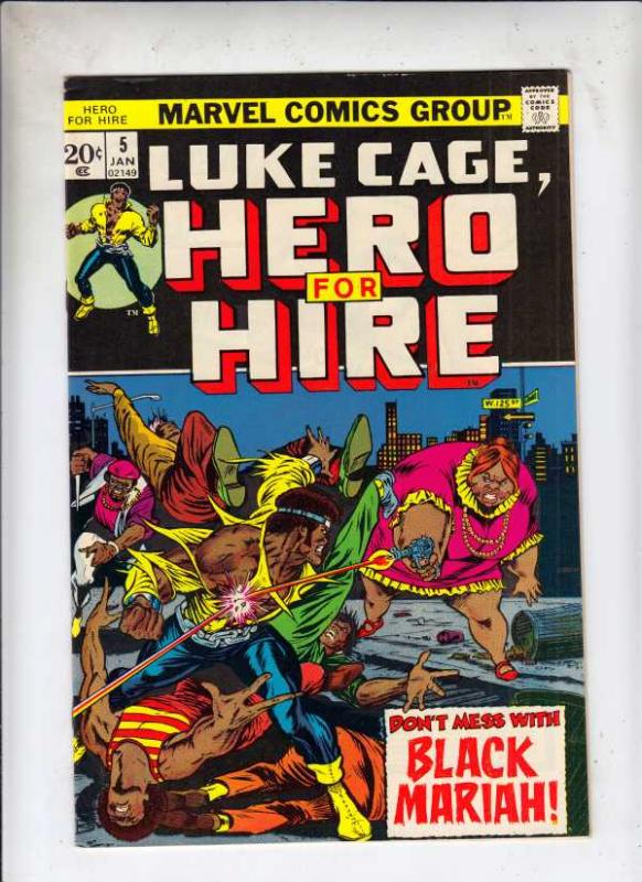 Luke Cage Hero for Hire #5 (Jan-73) NM- High-Grade Luke Cage