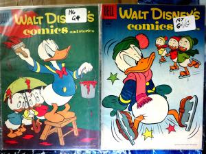 WALT DISNEY'S COMICS AND STORIES Collection #7 - 15 books G-VG Donald Mickey