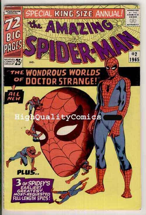 Amazing SPIDER-MAN #2, Annual, FN+, Dr Strange, Steve Ditko, 1965, Doctor Doom