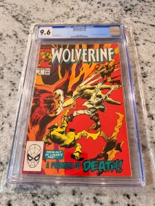 Wolverine # 9 CGC Graded 9.6 Marvel Comic Book 1989 X-Men JH26