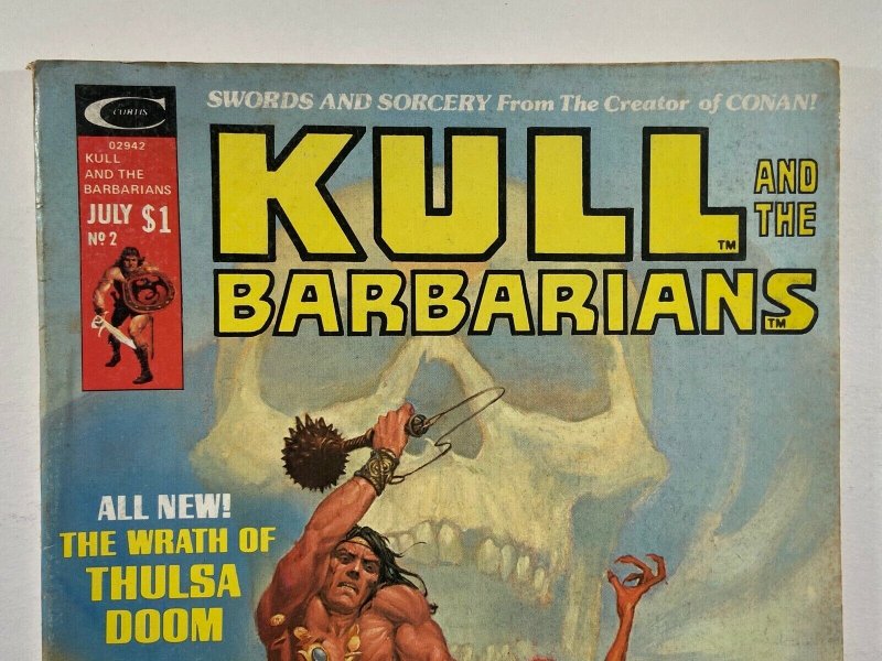 Kull and The Barbarians #1 & #2 1975 Marvel Magazine