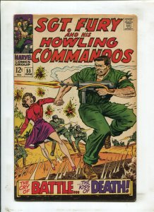 SGT FURY AND HIS HOWLING COMMANDOS #55 (6.5) THE BATTLE THE KISS OF DEATH 1968