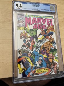Marvel Age #12 CGC 9.4 Spider-Man Black Costume Concept Art