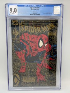 Spider-Man (1990) #1 - CGC 9.0 - Gold Edition - McFarlane Art & Cover
