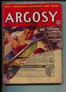 Argosy-Pulp-6/1943-Tom W. Blackburn-Leslie T. White-Joel Reever