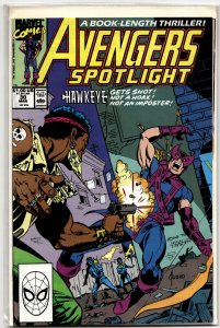 Avengers Spotlight #30 (1990) Hawkeye