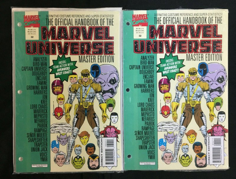 MARVEL UNIVERSE MASTER EDITION 23 COMICS LOT NM SEALED 