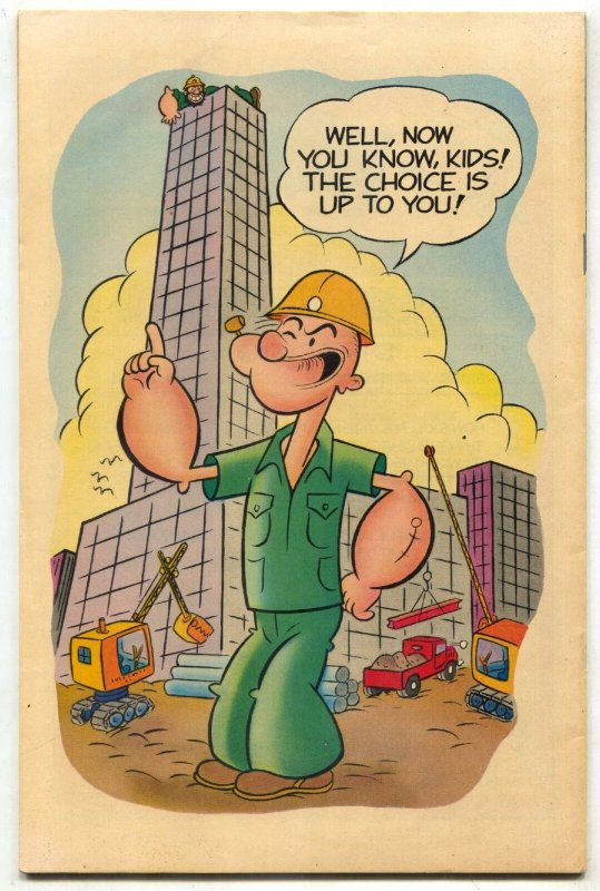 Popeye #5 1972- Construction Careers- VF