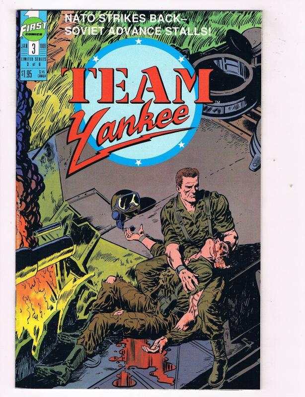 Team Yankee #3 VF First Comics Comic Book Jan 1989 DE40 AD14